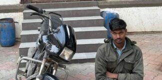 મોરબીના વેજીટેબલ રોડ પરથી ચોરાઉ બાઈક સાથે એક ઇસમ ઝડપાયો