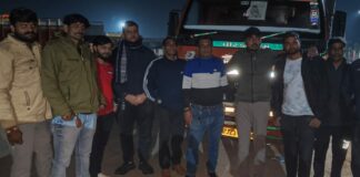 હળવદ: આઇસરમાં લઈ જવાતા ૩૪ પાડાને કતલખાને લઈ જતા બચાવી લેતા ગૌરક્ષકો