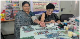 વાવડી કન્યાશાળામાં નારીદિવસ નિમિત્તે ર્ડો. હસ્તલેખા મહેતાનો આરોગ્ય કેમ્પ