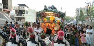 ગજાનન પાર્ક સોસાયટીમાં રામ નવમીની ભવ્ય ઉજવણી, શોભાયાત્રાથી ગુંજ્યો વિસ્તાર