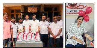 વિશ્વ રક્તદાતા દિવસ નિમિત્તે યુવાશક્તિ ગ્રુપ મોરબી દ્વારા રક્તદાન અને રક્તદાતાઓનું સન્માન