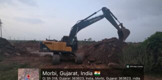 વાંકાનેરમાં બિનઅધિકૃત ખનન સામે કાર્યવાહી, રૂ.૪૦ લાખનું એક્ષકેવેટર સીઝ