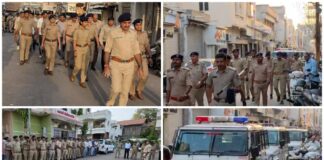 જન્માષ્ટમીને લઈ મોરબીમાં પોલીસનું ફૂટ પેટ્રોલિંગ